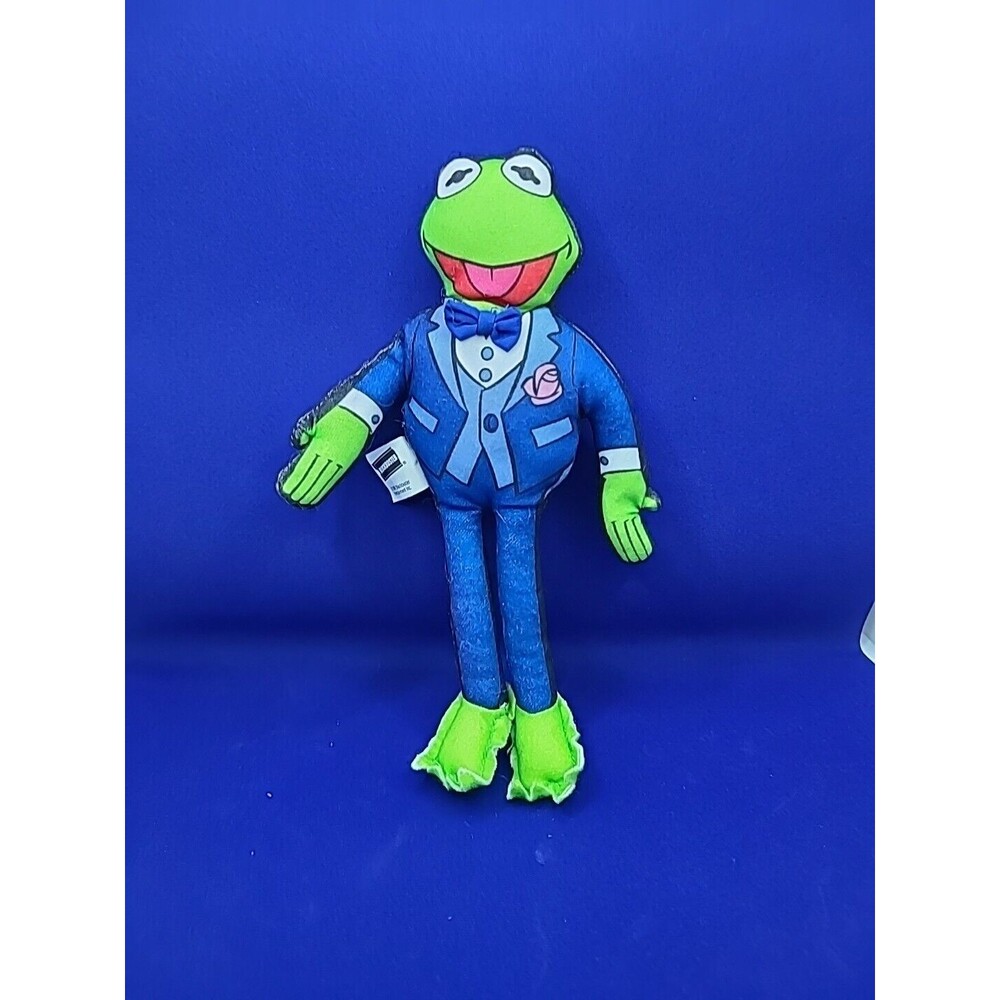 Vintage Blockbuster Kermit the Frog Soft Plush Toy 1998 The Muppets 8 inches
